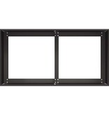 VidaXL Plantenbak 80x40x40 cm koudgewalst staal zwart