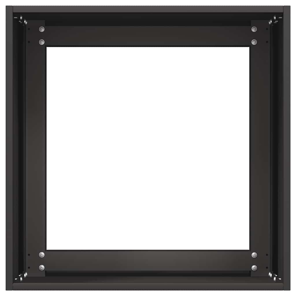 VidaXL Plantenbak 40x40x40 cm koudgewalst staal zwart