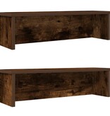 VidaXL Keukenrekken stapelbaar 2 st 60x15x16 cm gerookt eikenkleurig