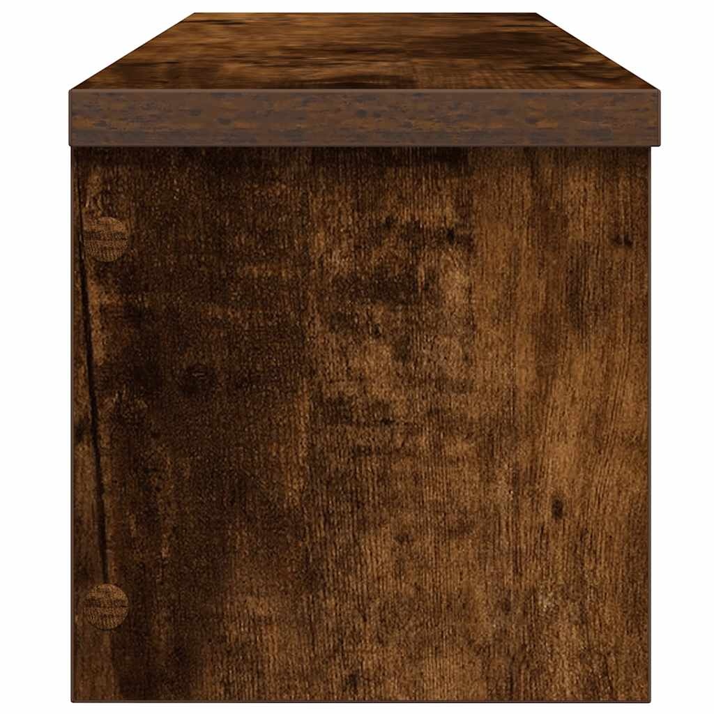 VidaXL Keukenrekken stapelbaar 2 st 60x15x16 cm gerookt eikenkleurig