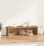 VidaXL Keukenrek stapelbaar 50x15x16 cm bewerkt hout artisanaal eiken