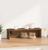 VidaXL Keukenrek stapelbaar 50x15x16 cm bewerkt hout oud houtkleurig
