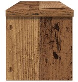 VidaXL Keukenrek stapelbaar 50x15x16 cm bewerkt hout oud houtkleurig