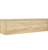 VidaXL Keukenrek stapelbaar 50x15x16 cm bewerkt hout sonoma eikenkleur