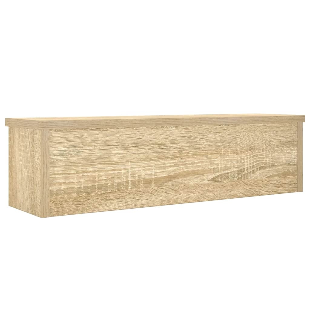 VidaXL Keukenrek stapelbaar 50x15x16 cm bewerkt hout sonoma eikenkleur