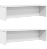 VidaXL Keukenrekken stapelbaar 2 st 50x15x16 cm wit