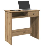VidaXL Bureau 80x40x75 cm bewerkt hout artisanaal eikenkleurig