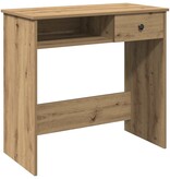VidaXL Bureau 80x40x75 cm bewerkt hout artisanaal eikenkleurig