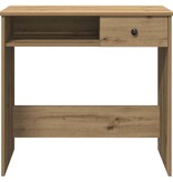 VidaXL Bureau 80x40x75 cm bewerkt hout artisanaal eikenkleurig