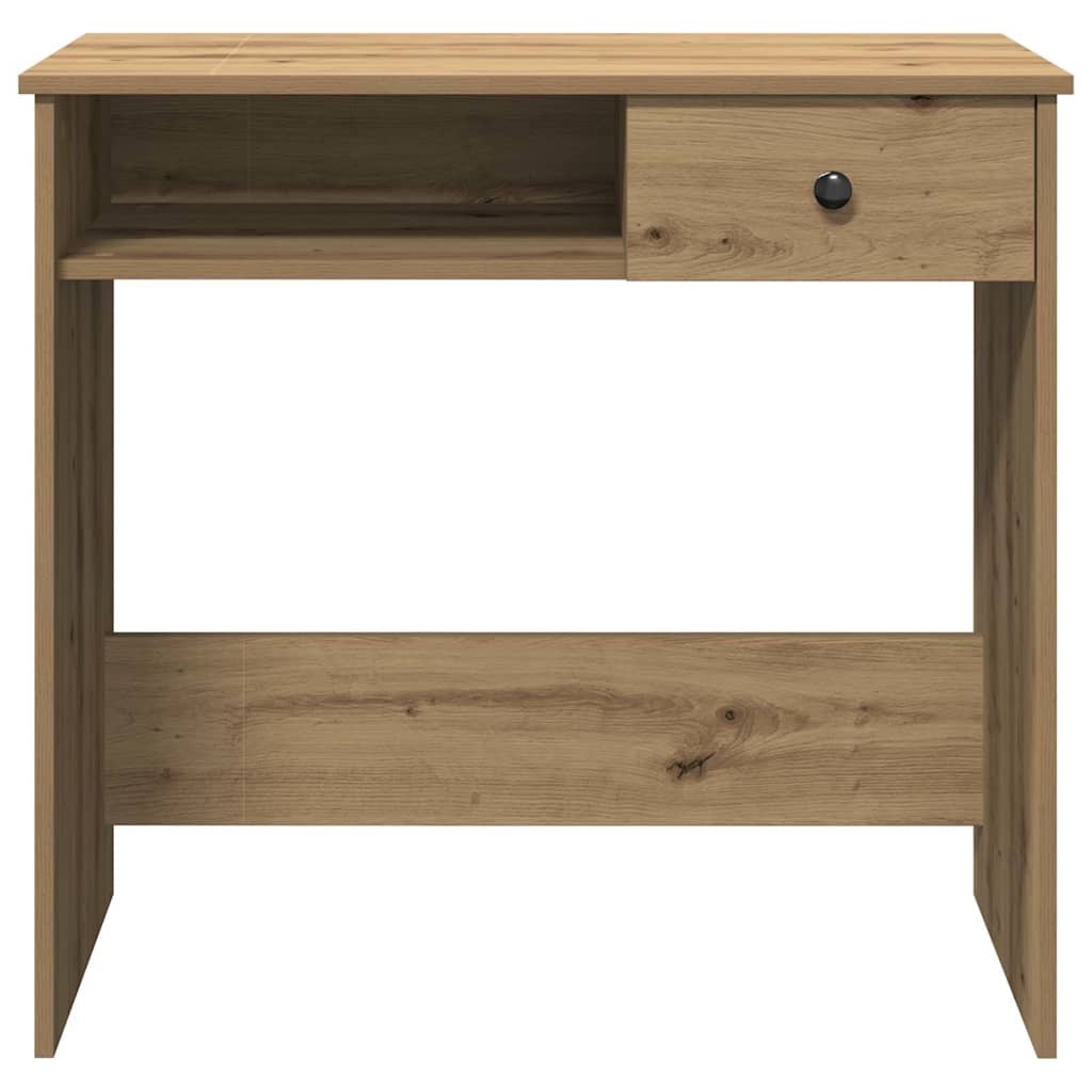 VidaXL Bureau 80x40x75 cm bewerkt hout artisanaal eikenkleurig