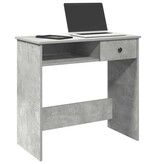 VidaXL Bureau 80x40x75 cm bewerkt hout betongrijs
