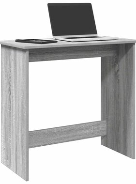 VidaXL Bureau 80x40x75 cm bewerkt hout grijs sonoma eikenkleurig