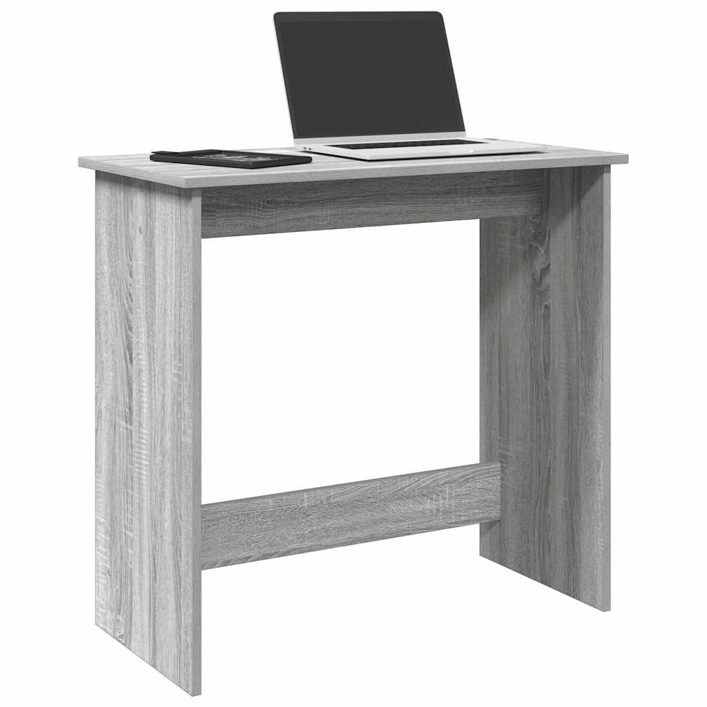 VidaXL Bureau 80x40x75 cm bewerkt hout grijs sonoma eikenkleurig