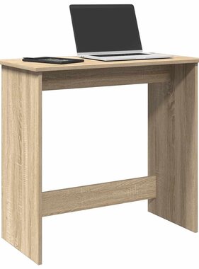 VidaXL Bureau 80x40x75 cm bewerkt hout sonoma eikenkleurig