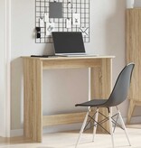VidaXL Bureau 80x40x75 cm bewerkt hout sonoma eikenkleurig