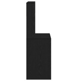 VidaXL Bureau met schappen 100x45x140 cm bewerkt hout zwart