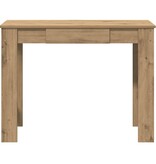 VidaXL Bureau 100x45x75 cm bewerkt hout artisanaal eikenkleur