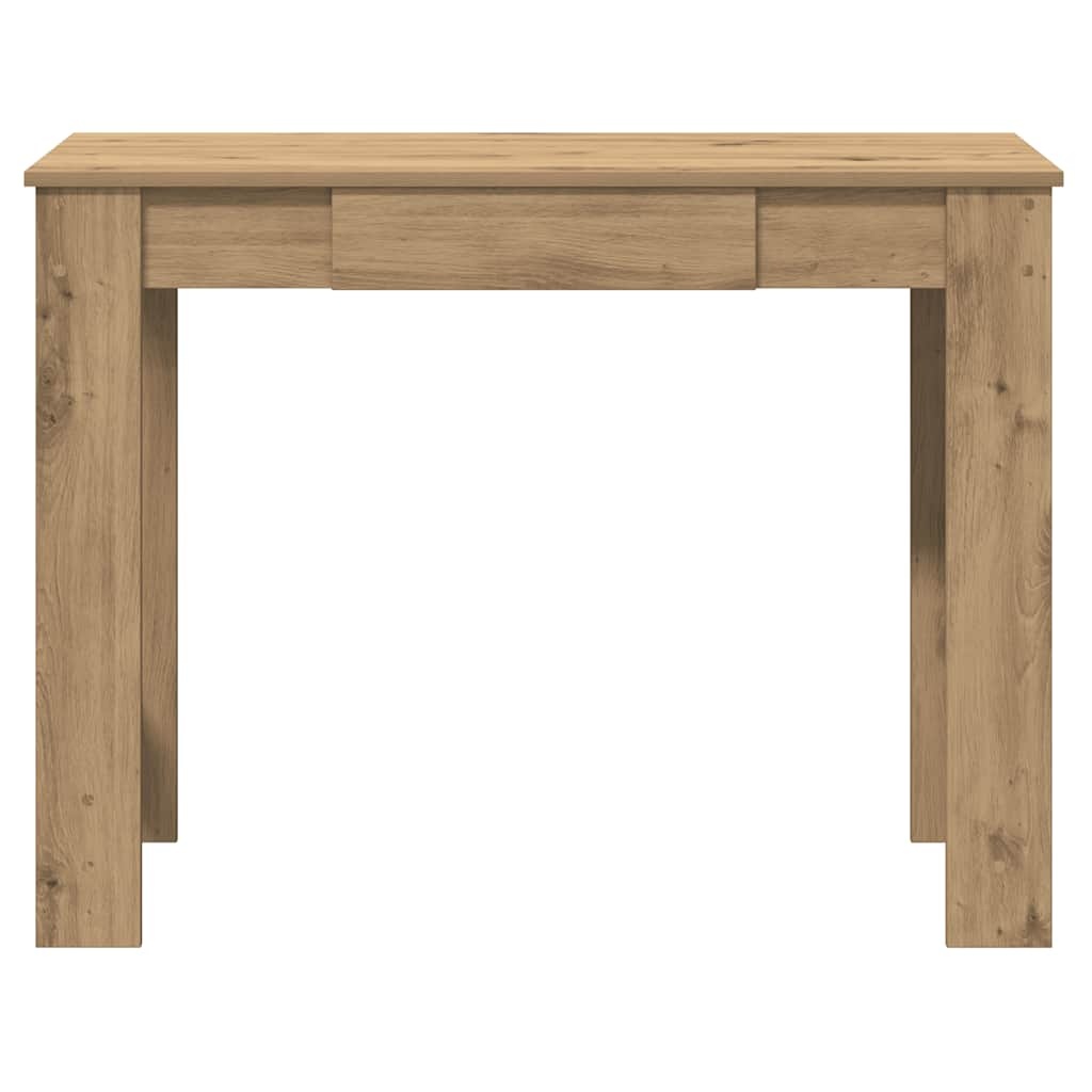 VidaXL Bureau 100x45x75 cm bewerkt hout artisanaal eikenkleur