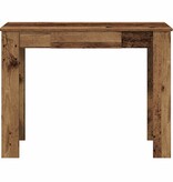 VidaXL Bureau 100x45x75 cm bewerkt hout oud houtkleurig