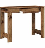 VidaXL Bureau 100x45x75 cm bewerkt hout oud houtkleurig