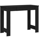 VidaXL Bureau 100x45x75 cm bewerkt hout zwart