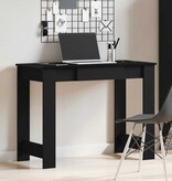 VidaXL Bureau 100x45x75 cm bewerkt hout zwart