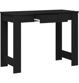 VidaXL Bureau 100x45x75 cm bewerkt hout zwart