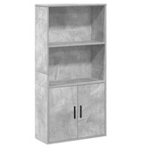 VidaXL Boekenkast 60x24x120 cm bewerkt hout betongrijs