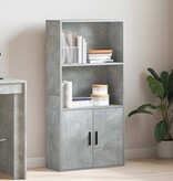 VidaXL Boekenkast 60x24x120 cm bewerkt hout betongrijs