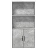 VidaXL Boekenkast 60x24x120 cm bewerkt hout betongrijs