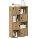 VidaXL Boekenkast 60x24x101,5 cm bewerkt hout artisanaal eikenkleurig