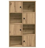 VidaXL Boekenkast 60x24x101,5 cm bewerkt hout artisanaal eikenkleurig
