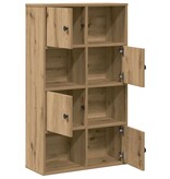 VidaXL Boekenkast 60x24x101,5 cm bewerkt hout artisanaal eikenkleurig