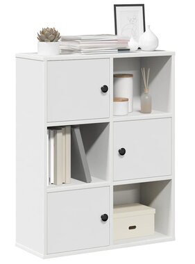 VidaXL Boekenkast 60x24x76,5 cm bewerkt hout wit