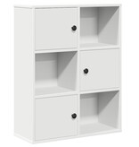VidaXL Boekenkast 60x24x76,5 cm bewerkt hout wit