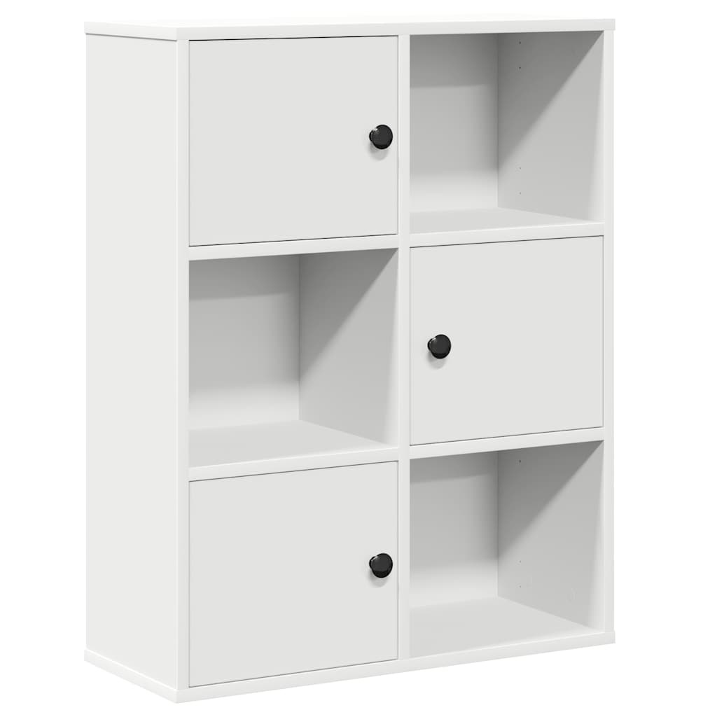 VidaXL Boekenkast 60x24x76,5 cm bewerkt hout wit