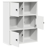 VidaXL Boekenkast 60x24x76,5 cm bewerkt hout wit