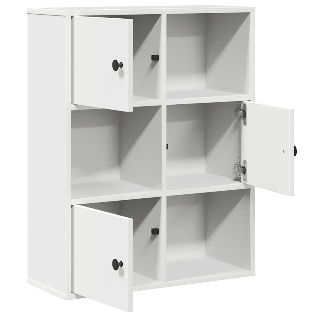 VidaXL Boekenkast 60x24x76,5 cm bewerkt hout wit