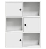 VidaXL Boekenkast 60x24x76,5 cm bewerkt hout wit