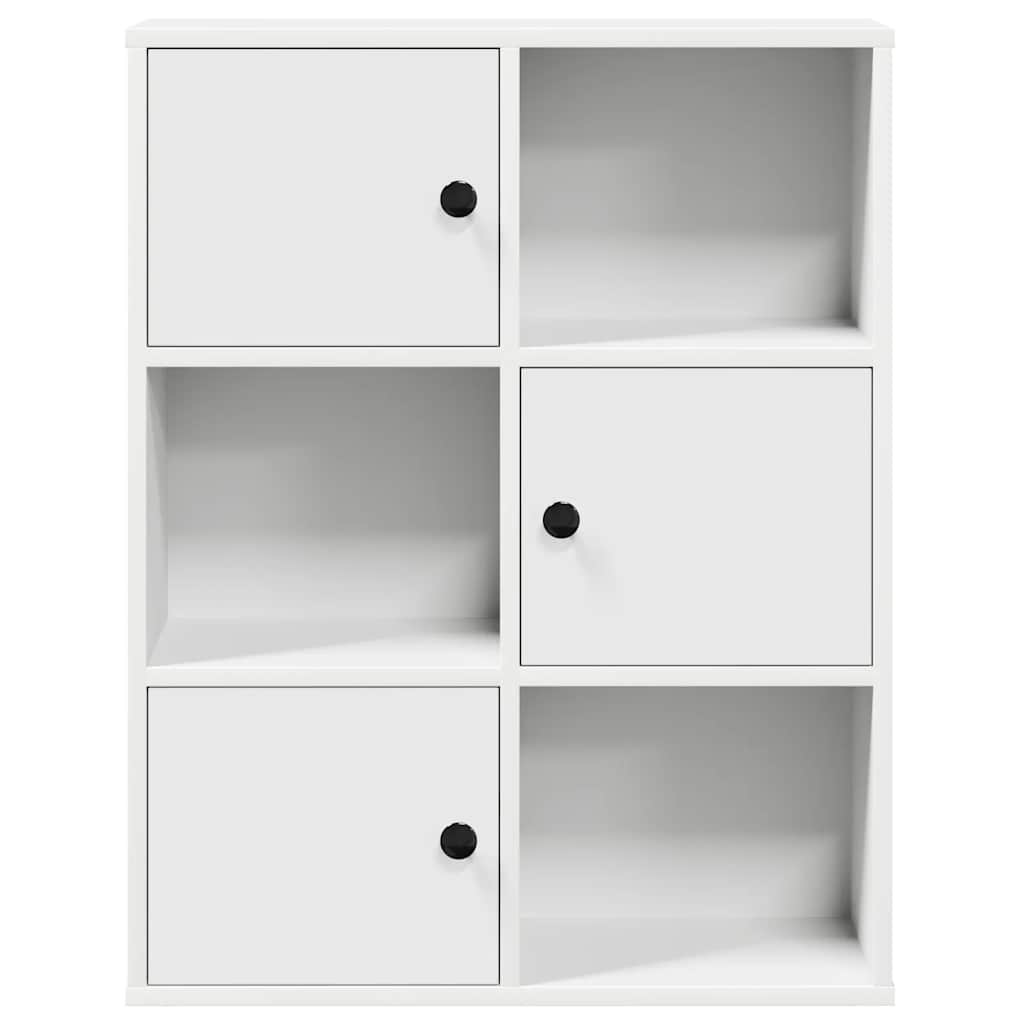 VidaXL Boekenkast 60x24x76,5 cm bewerkt hout wit