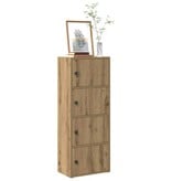 VidaXL Boekenkast 40x24x102 cm bewerkt hout artisanaal eikenkleurig