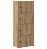 VidaXL Boekenkast 40x24x102 cm bewerkt hout artisanaal eikenkleurig