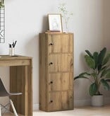 VidaXL Boekenkast 40x24x102 cm bewerkt hout artisanaal eikenkleurig