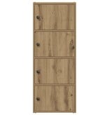 VidaXL Boekenkast 40x24x102 cm bewerkt hout artisanaal eikenkleurig