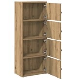 VidaXL Boekenkast 40x24x102 cm bewerkt hout artisanaal eikenkleurig