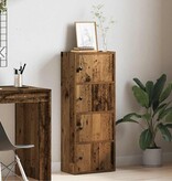 VidaXL Boekenkast 40x24x102 cm bewerkt hout oud houtkleurig