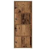 VidaXL Boekenkast 40x24x102 cm bewerkt hout oud houtkleurig