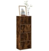 VidaXL Boekenkast 40x24x102 cm bewerkt hout gerookt eikenkleurig