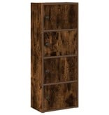 VidaXL Boekenkast 40x24x102 cm bewerkt hout gerookt eikenkleurig