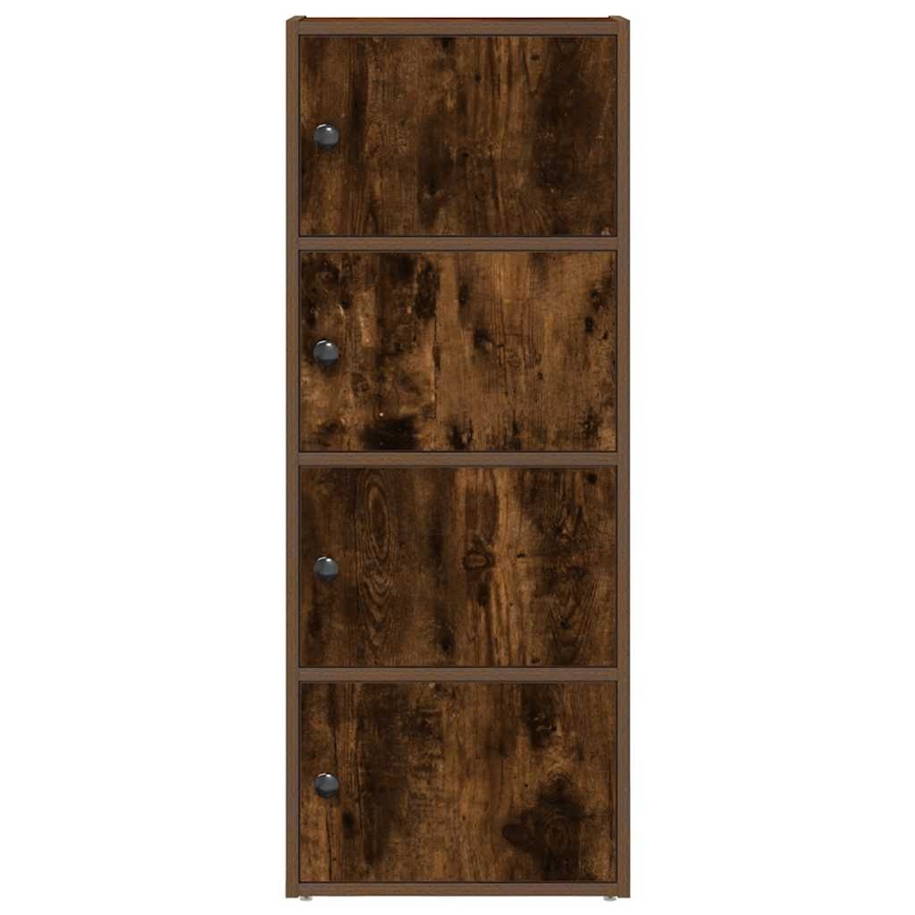 VidaXL Boekenkast 40x24x102 cm bewerkt hout gerookt eikenkleurig